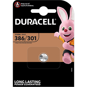 Най-качествената батерия за часовник - DURACELL 301 SR43