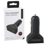 Двоен USB адаптер за кола 1 x 2.4A + 1 x 3.0A USB-A 