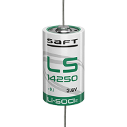 Батерия 14250 Saft LS14250-CNA 3.6V 1/2AA - 1200 mAh с аксиален извод