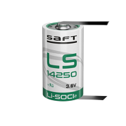 Батерия Saft LS14250-CNR 3.6V 1/2AA - 1200 mAh с пластини еднопосочни