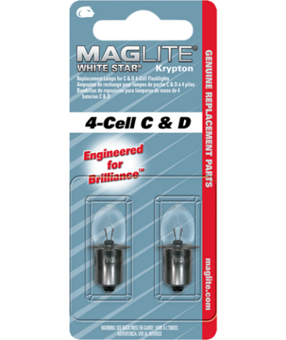 Оригинални крушки за фенер Maglite с 4 батерии С или D