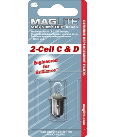 Крушка за фенер Maglite с 2 батерии C или D - XENON