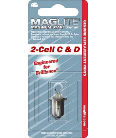Крушка за фенер Maglite с 2 батерии C или D - XENON