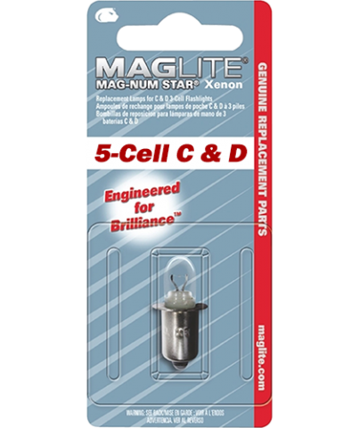 Крушка за фенер Maglite с 5 батерии C или D - XENON