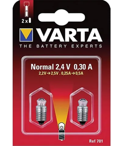 Крушки за фенер Varta V701 2.4V - резба