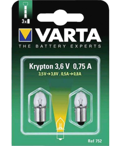 Криптонови крущки за фенер Varta V752 3.6V - стик