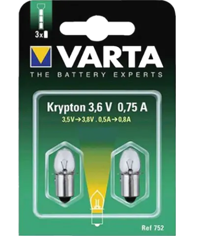 Криптонови крущки за фенер Varta V752 3.6V - стик