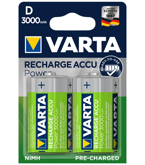 Акумулаторни батерии Varta Ready2Use D 3000mAh 2бр.