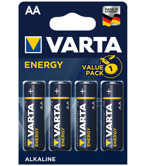 Алкални батерии АА Varta Energy AA