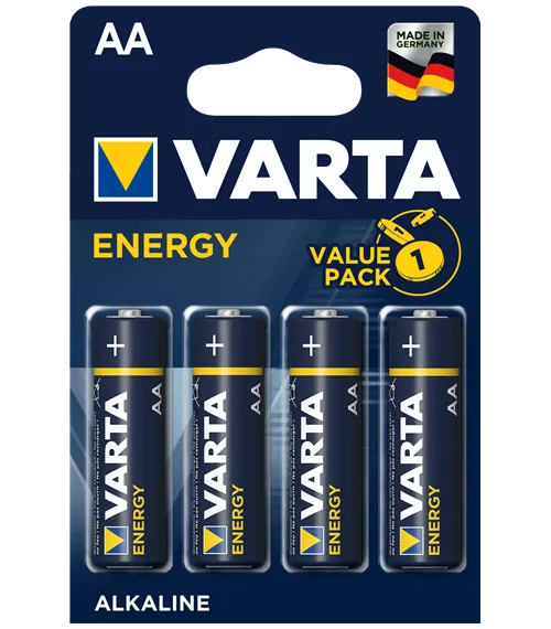 Алкални батерии АА Varta Energy AA
