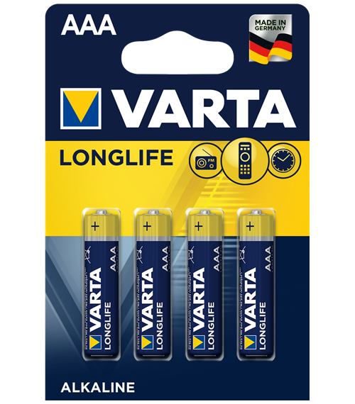 Алкални батерии ААА Varta Longlife AAA