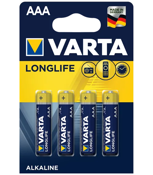 Алкални батерии ААА Varta Longlife AAA