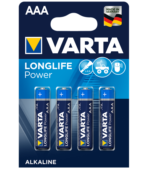 Алкални батерии ААА Varta Power AAA