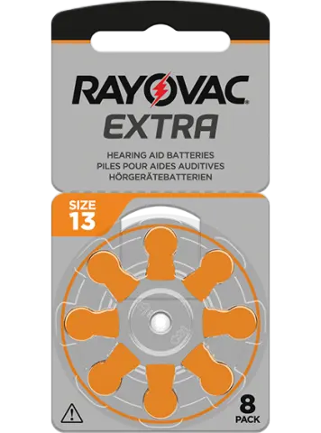 8 Батерии за слухов апарат 13 Rayovac Extra Advance -  PR48