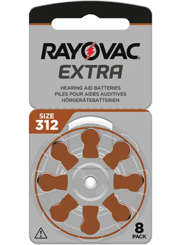 8 Батерии за слухов апарат 312 Rayovac Extra Advance - PR41