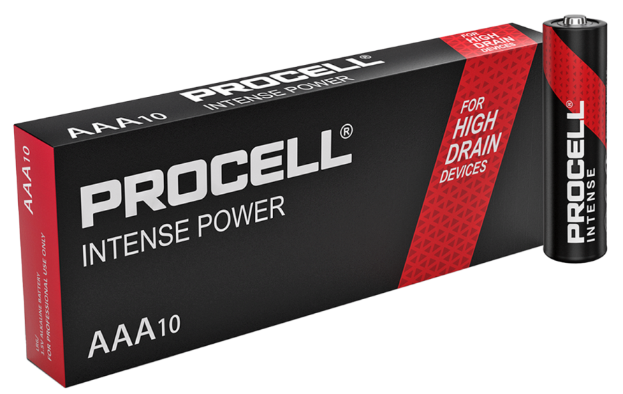 Алкални батерии ААА Duracell Procell Intense MN2400 AAA - 10 броя