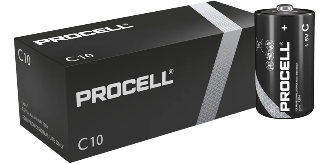 Алкални батерии LR14 C Duracell Procell MN1400 10-Pack