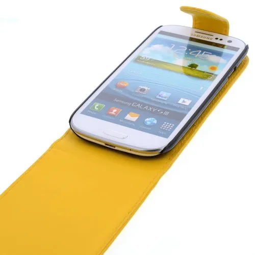 FLIP калъф за Samsung Galaxy S3 i9300 Yellow (Nr 9)