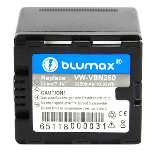 Blumax батерия за видеокамера Panasonic VW-VBN260 2100mAh Li-lon