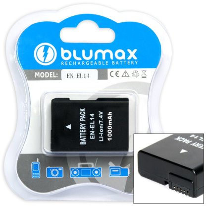 Blumax батерия за Nikon EN-EL14 decoded 950mAh