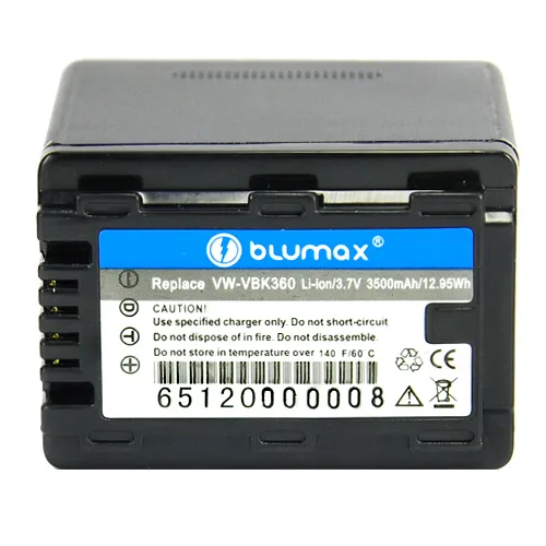 Blumax батерия за Panasonic VW-VBK360 3,7V 3500mAh