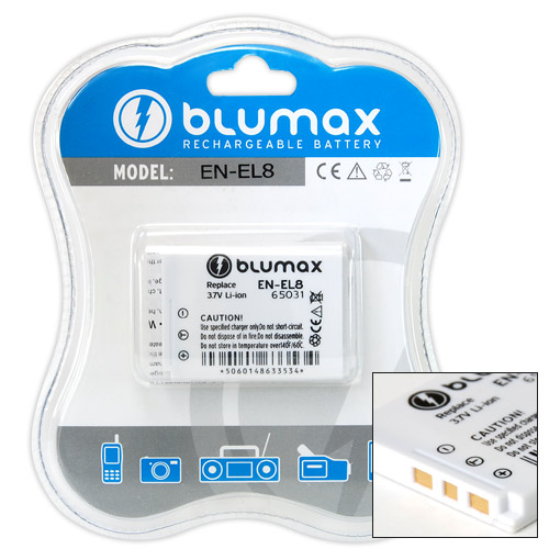 Blumax батерия за Nikon EN-EL8 Li-Ion 700mAh
