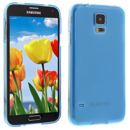 Силиконов кейс за Samsung Galaxy S5 light blue