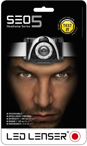 Фенер LED LENSER 6105 SEO5 - Сив