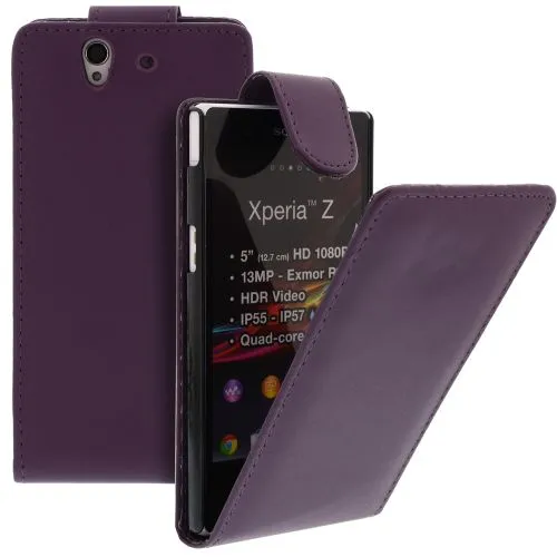 FLIP калъф за Sony Xperia Z Purple