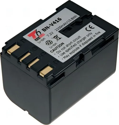 Батерия за видеокамера JVC BN-V416, Сива, 2200 mAh