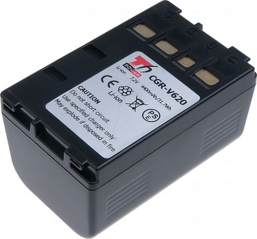 Батерия за видеокамера Panasonic CGR-V620,  Черна, 4400 mAh