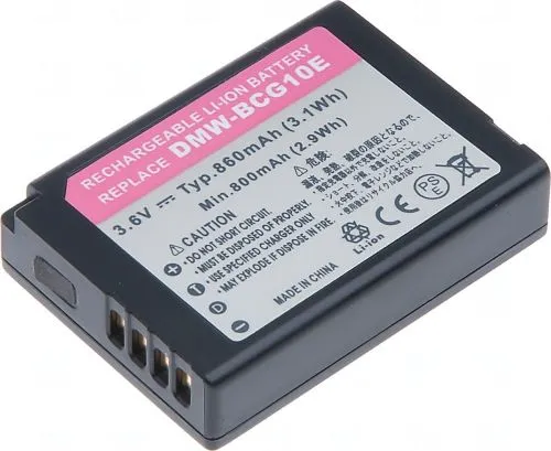 Батерия за фотоапарат Panasonic DMW-BCG10, DMW-BCG10E, 860 mAh