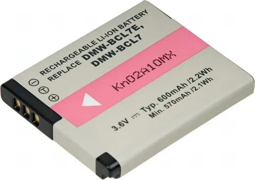 Батерия за фотоапарат Panasonic DMW-BCL7, DMW-BCL7E, 600 mAh