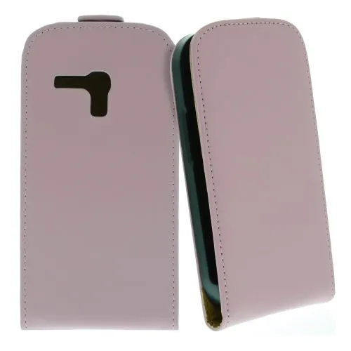 FLIP калъф за Samsung Galaxy S3 mini Естествена кожа Pink
