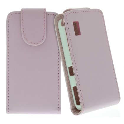 FLIP калъф за Samsung S5230 Star Pink