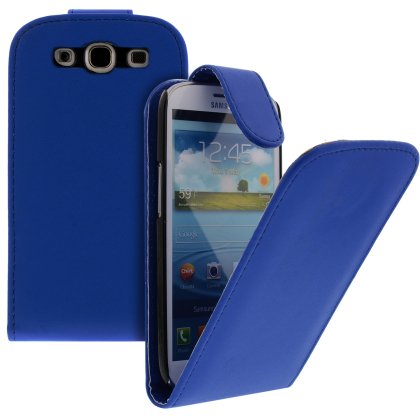 FLIP калъф за Samsung Galaxy S3 i9300 Dark Blue