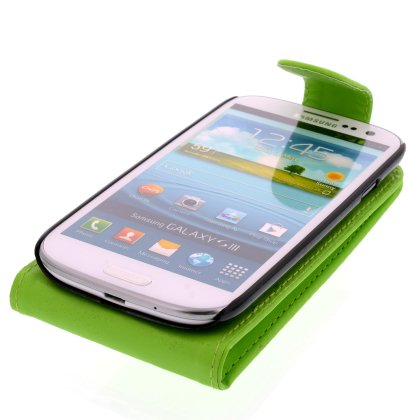 FLIP калъф за Samsung Galaxy S3 i9300 Green