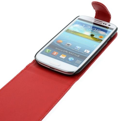 FLIP калъф за Samsung Galaxy S3 i9300 Red (Nr 7)