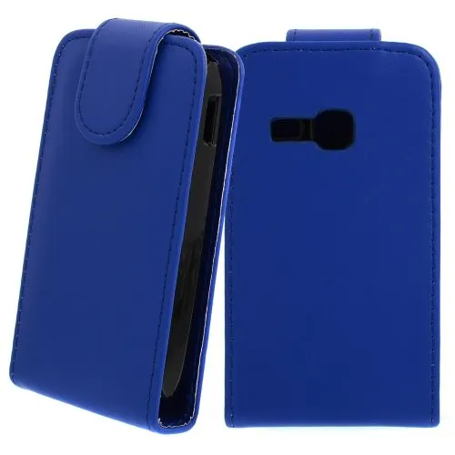 FLIP калъф за Samsung Galaxy Young S6310 Dark Blue (Nr 11)