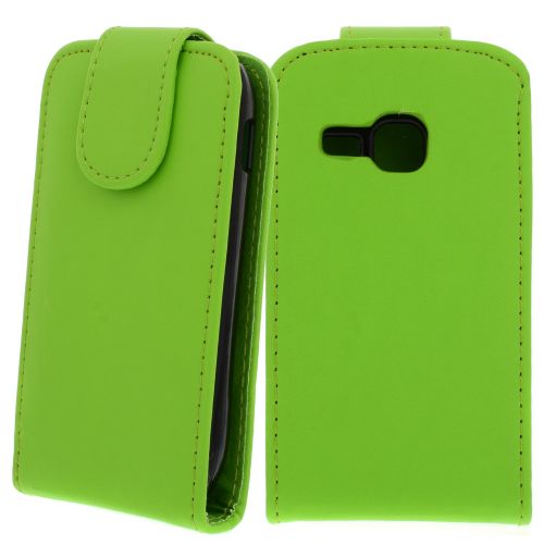 FLIP калъф за Samsung Galaxy Mini 2 GT-S6500 Green (Nr 30)