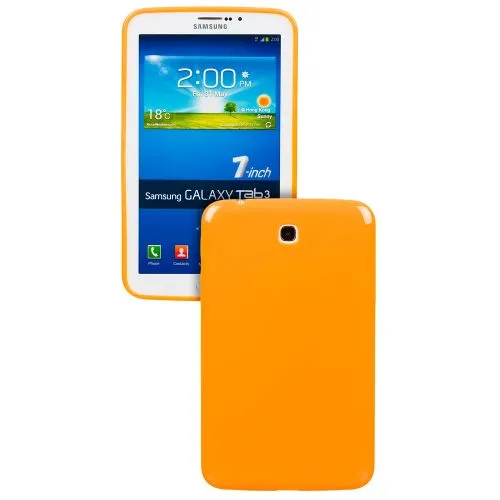 Силиконов кейс за Samsung Galaxy Tab 3-7'' P3200 Orange +SP