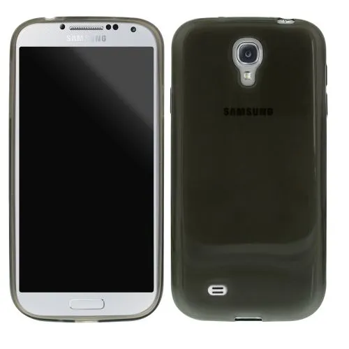 Безцветен Силиконов кейс за Samsung Galaxy S4 Black