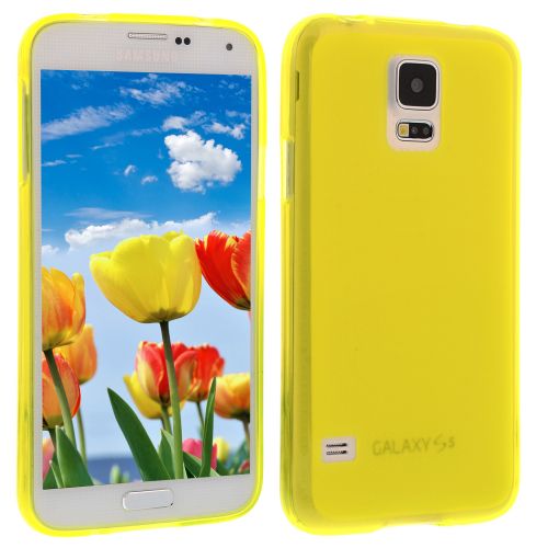 Силиконов кейс за Samsung Galaxy S5 yellow