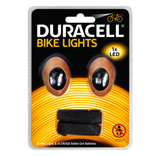 Фенер за велосипед Duracell Bike Light M01 + 2xCR2032 BL1