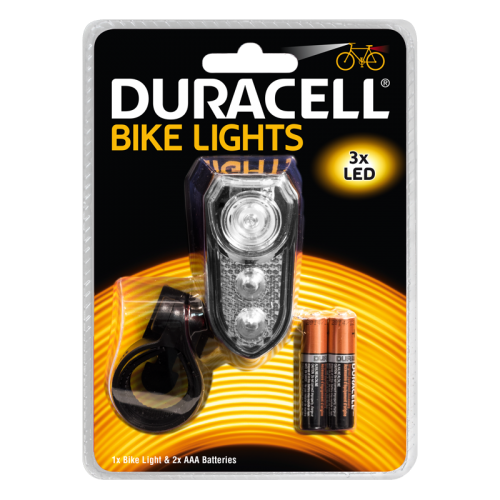 Фенер за велосипед Duracell Bike Light F02 + 2xAAA BL1