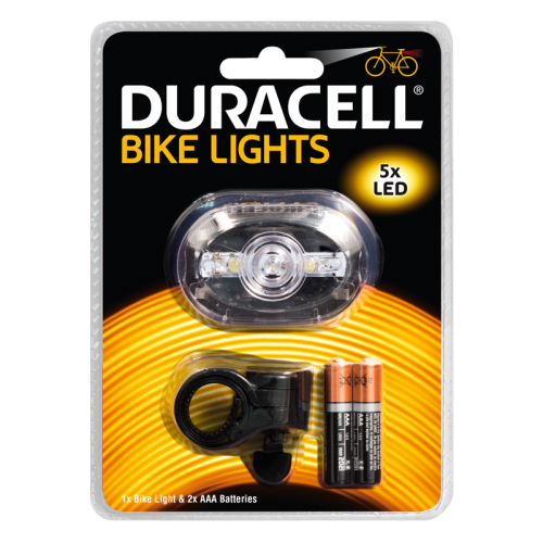 Фенер за велосипед Duracell Bike Light F03 + 2xAAA BL1