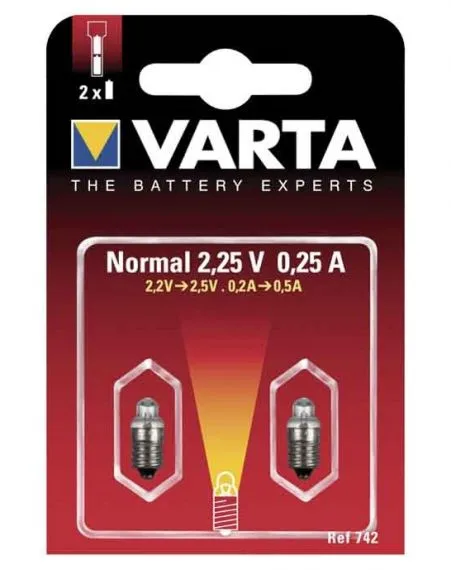 Резeрвна крушка Varta V742 Argon 2,25 Volt BL2
