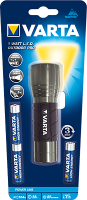 Фенер Varta 17628 1-Watt LED Outdoor Pro + 3xAAA