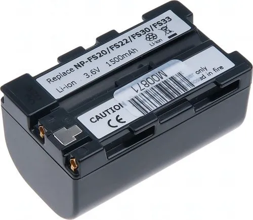 Батерия за видеокамера Sony NP-FS20, NP-FS21,NP-FS22, NP-FS30, NP-FS33, Сива, 1500 mAh
