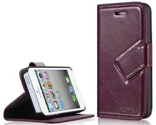 Blumax PU Wallet Bookstyle Case iPhone 5 Deepred